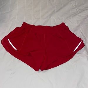 Red Hotty Hot Low-Rise Lined Short 2.5"